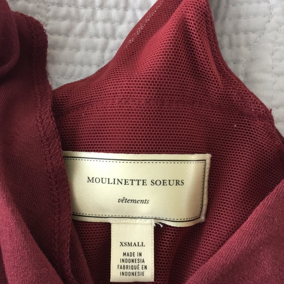 Anthropologie Romper - maroon xs-s - Picture 2 of 3